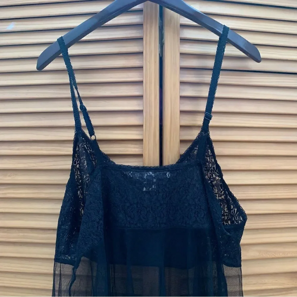 Vintage Lace Black Beaded Slip Size XL - Picture 6 of 6